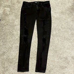 Jr black ripped jeans